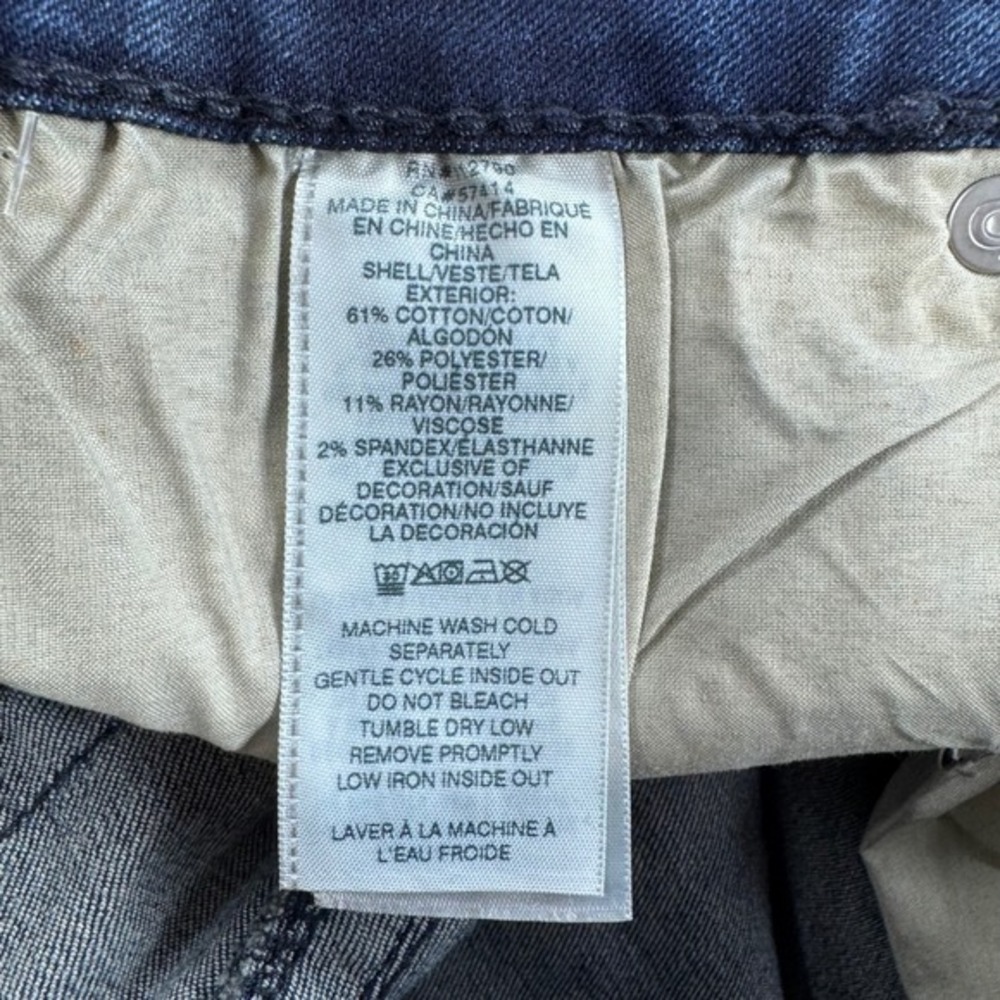 True Religion Halle Big T HR Flap Skinny‎ Jeans Dark Rejuvenating Wash Size 30 - Picture 8 of 9